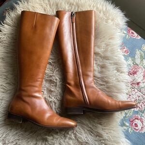 Lambertson Truex British Tan Leather Boots Size 37.5